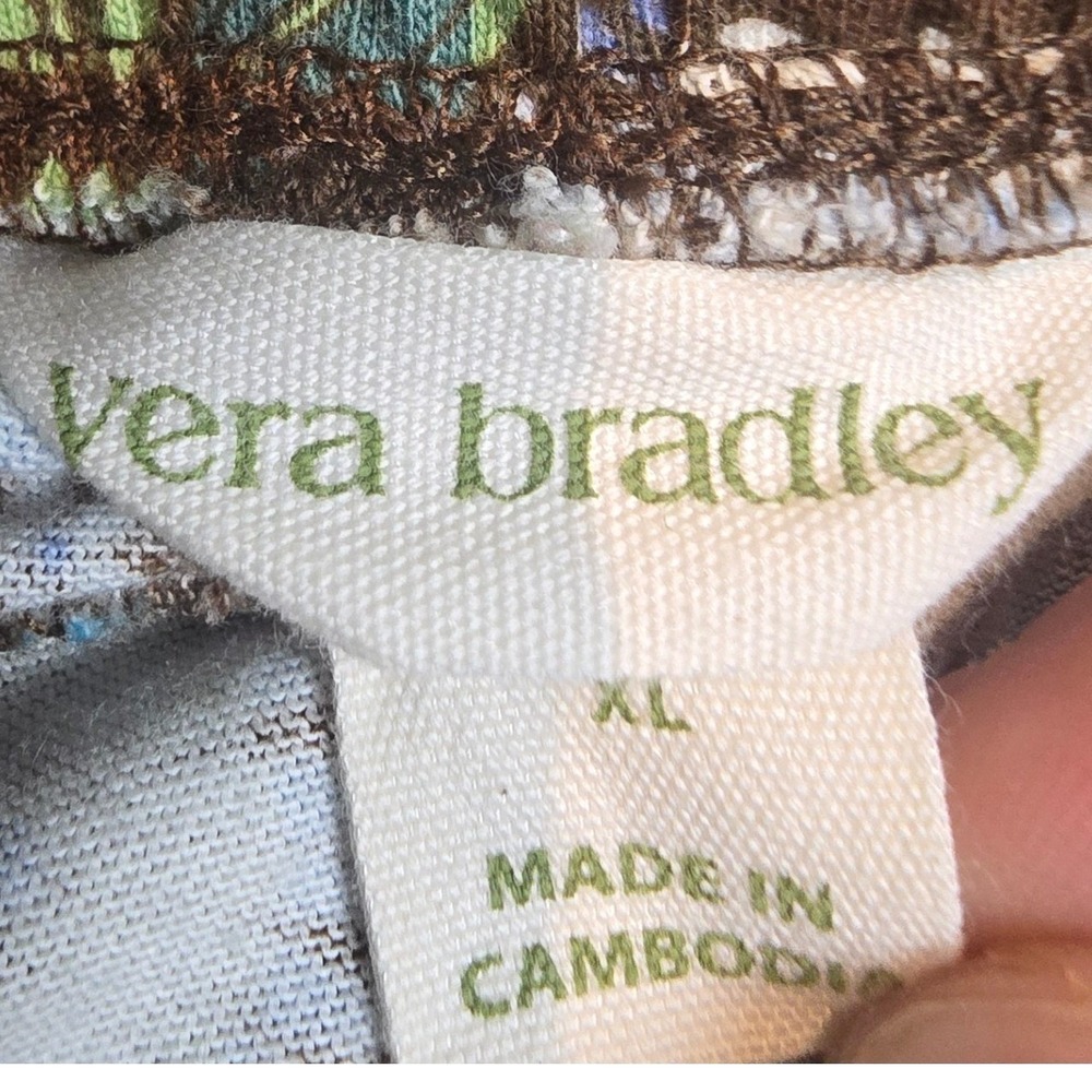 Vera Bradley Enchanted Woodland Pajama Set Womens XL 2PC Top Pants Loungewear - Picture 3 of 15